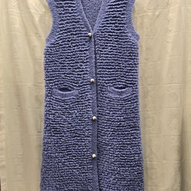 듀엘 DEWL 롱 니트 베스트 55~66