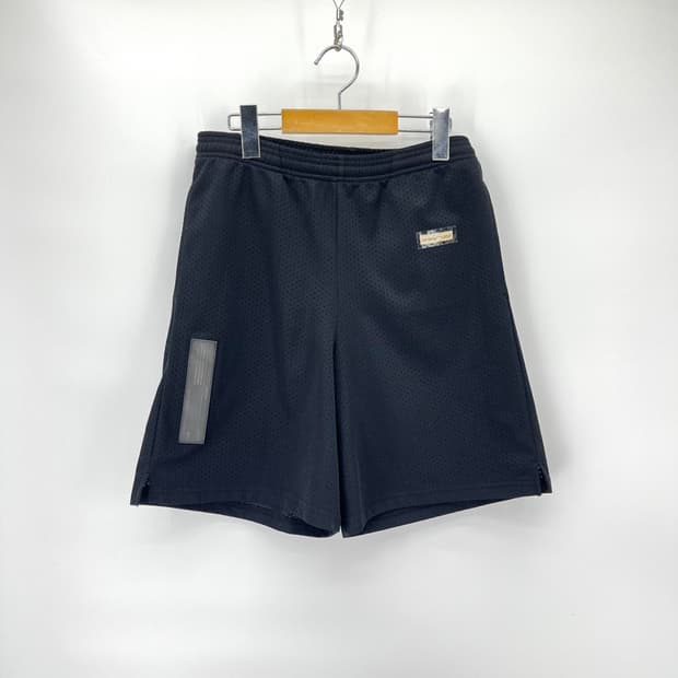 [Off-White] 18SS 오프화이트 로고 트랙 메쉬 쇼츠