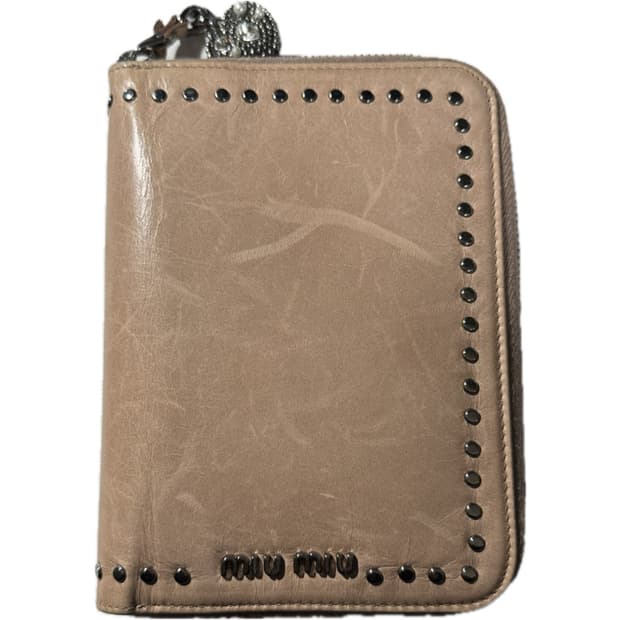 무료배송)MIUMIU 미우미우 A7 다이어리 커버 핑크베이지