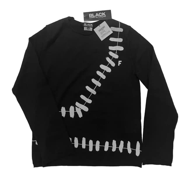 CDG Black Fine Knit