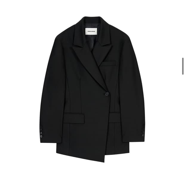 인사일런스우먼 신치드 웨이스트 울 자켓