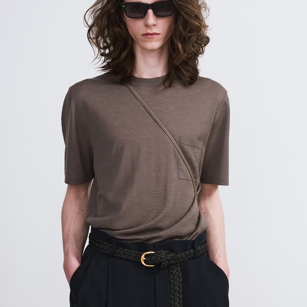 렉토 26SS 포켓 울 니트 탑 세피아 그레이