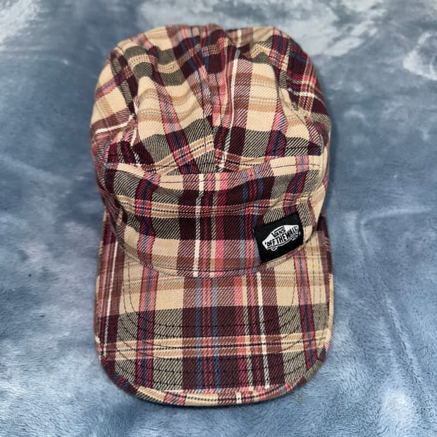 반스 빈티지 타탄체크 볼캡