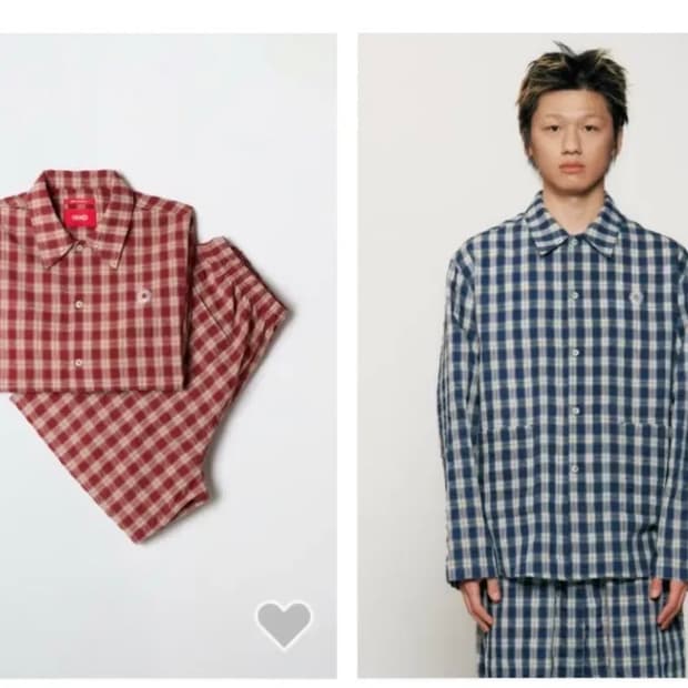 [새상품] 999휴머니티 파자마 네이비, 레드 L