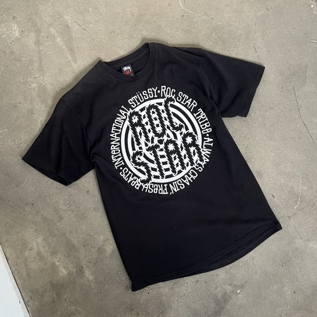 00s stussy roc star 반팔