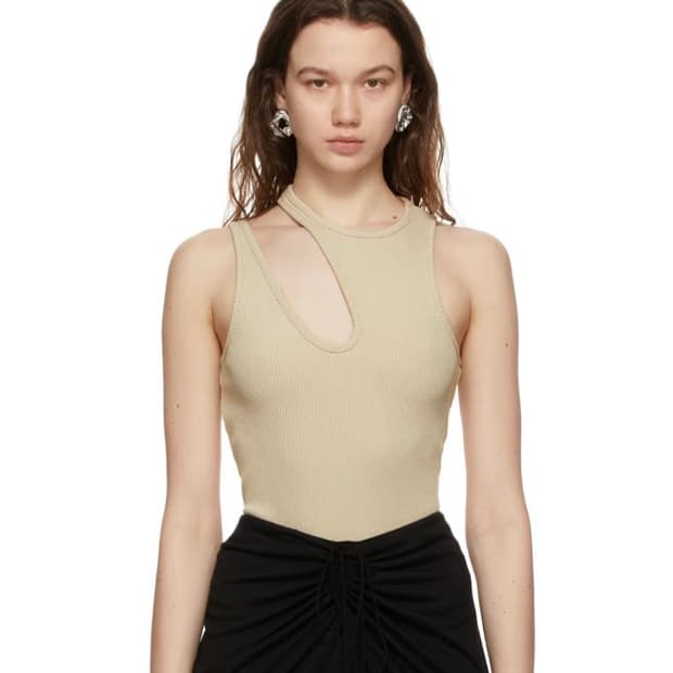 마테리엘 트빌리시 MATÉRIEL TBILISI 점프수트 탑 XS 베이지