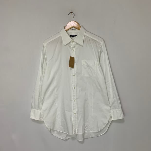 버버리 아이보리 셔츠 긴팔 XL 빈티지