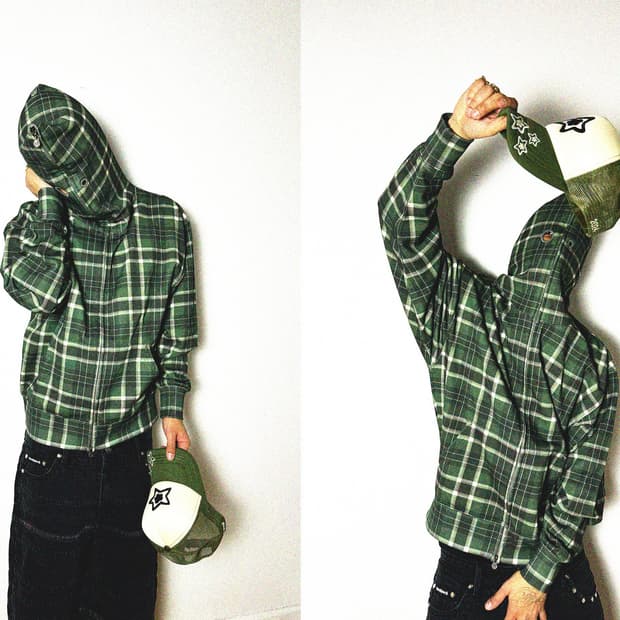 스타팀 후드집업 그린