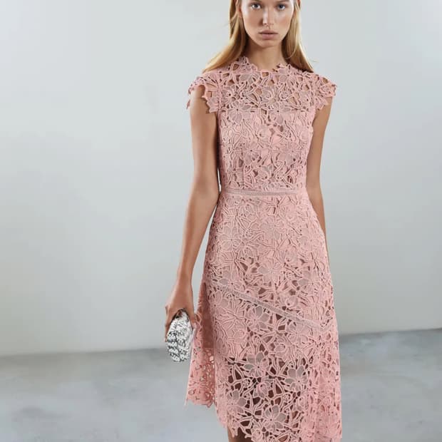 REISS 리스 레이스자수 원피스 44사이즈