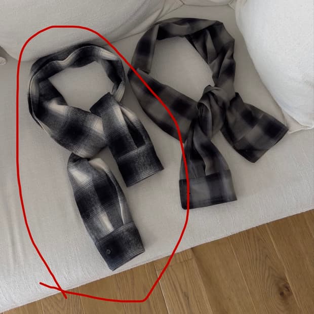 LCDC 진증용 CHECK CUFF 스카프