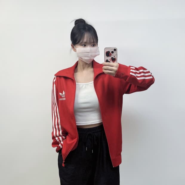 아디다스 유로파 트랙탑 져지 레드