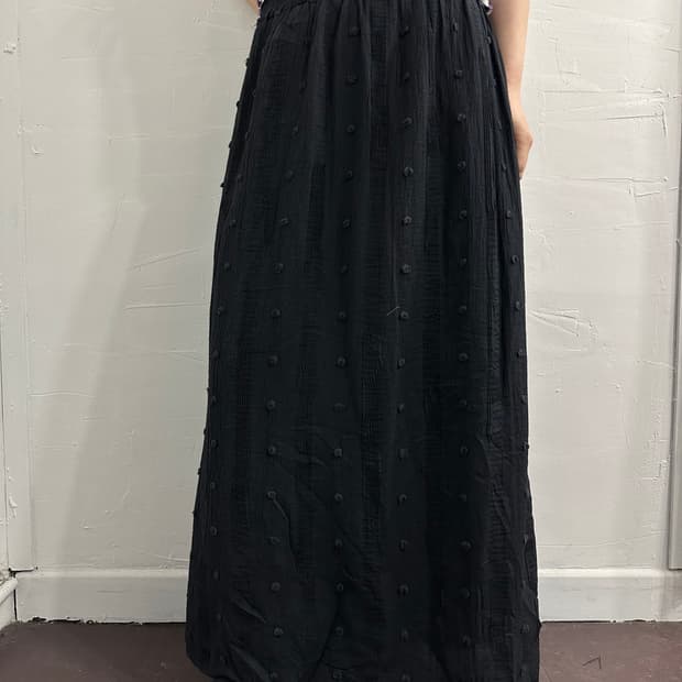 dot long skirt