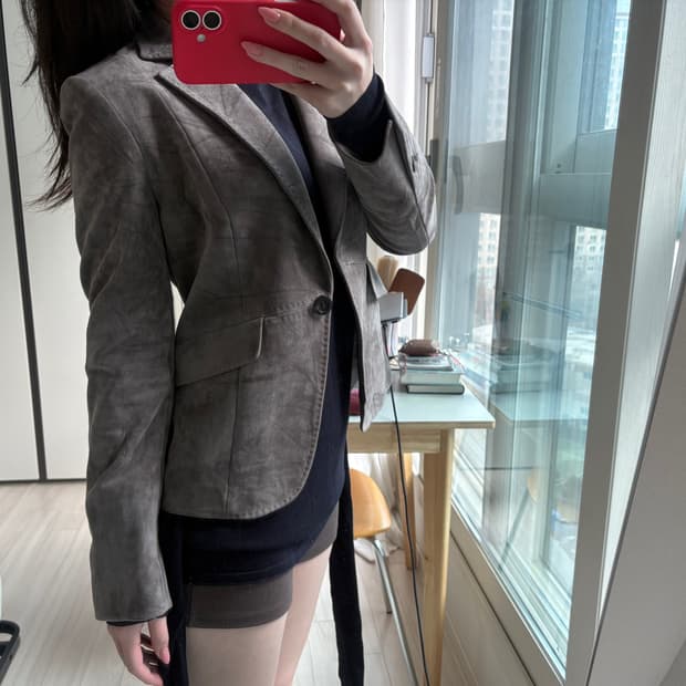 Mocha Suede Short Jacket