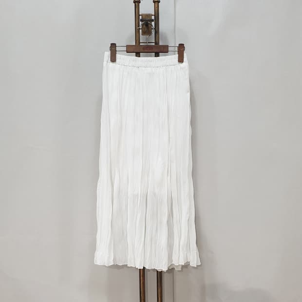 반에이크 밴딩 주름 스커트 치마 F