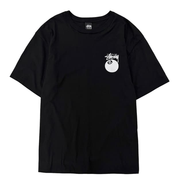 스투시 8볼 반팔티 검정색 (XL)