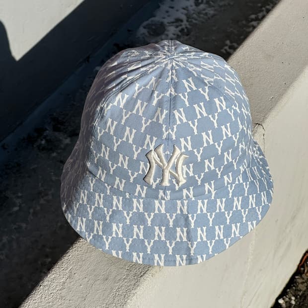 [M] MLB 엠엘비 양키스 모노그램 버킷햇 모자