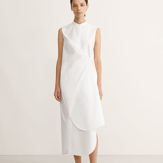 [COS /코스] 민소매 랩 원피스