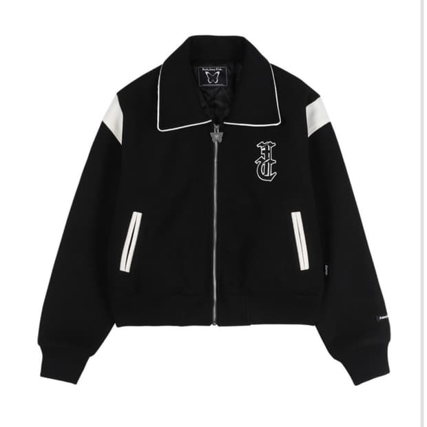 팬시클럽 다크 문 바시티자켓