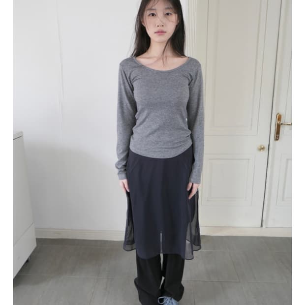 베이비랩 slosh layered midi sk