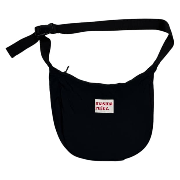 마스마룰즈 나일론 크로스백 가방 블랙
