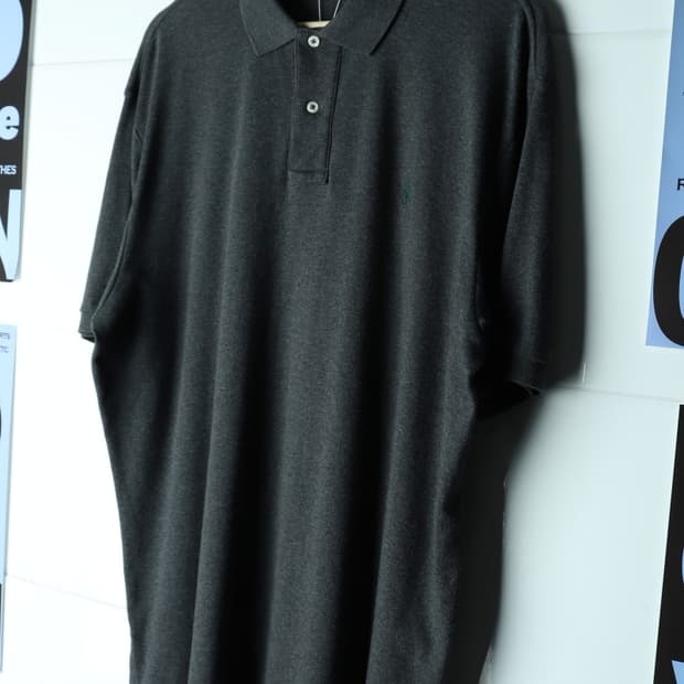(L-3XL) 폴로 랄프로렌 반팔 카라 티셔츠 USA 차콜-H34028