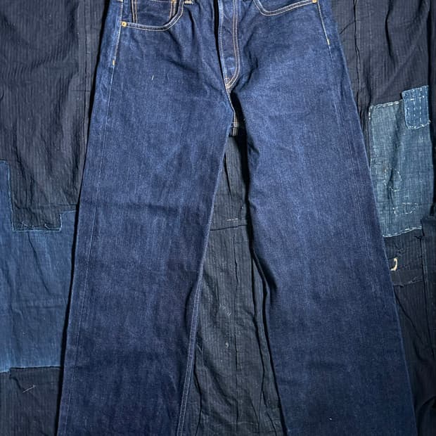 Vintameri 17oz 셀비지 워크 데님 팬츠 32