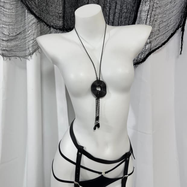 black necklace