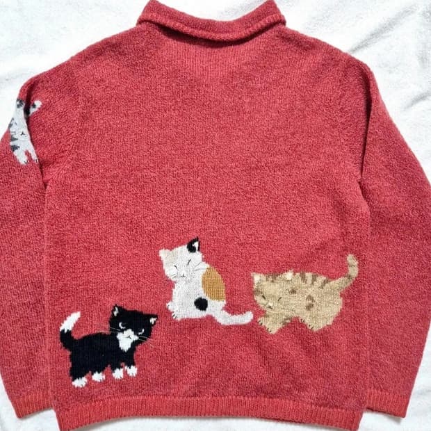 레드 고양이 가디건🐱