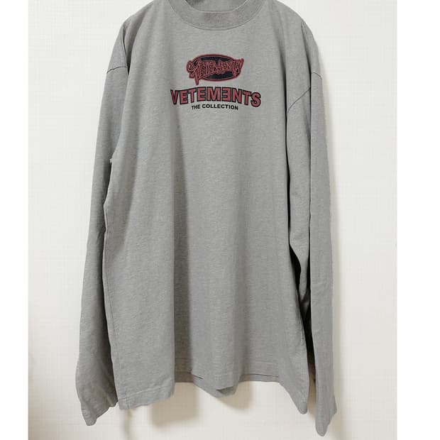 VETEMENTS 18ss logo long sleeve