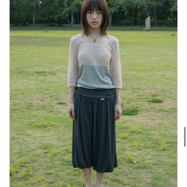 피브스피브스 Shirring Balloon Capri Pants