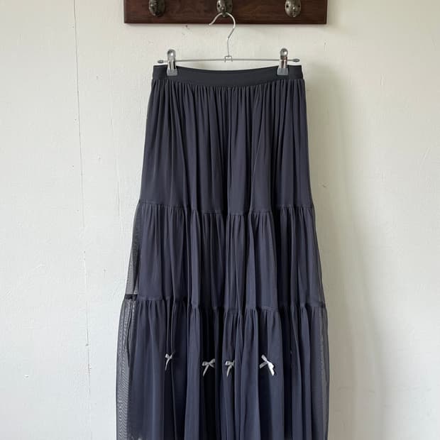 TYTYCLAPPY 레이스 롱 스커트