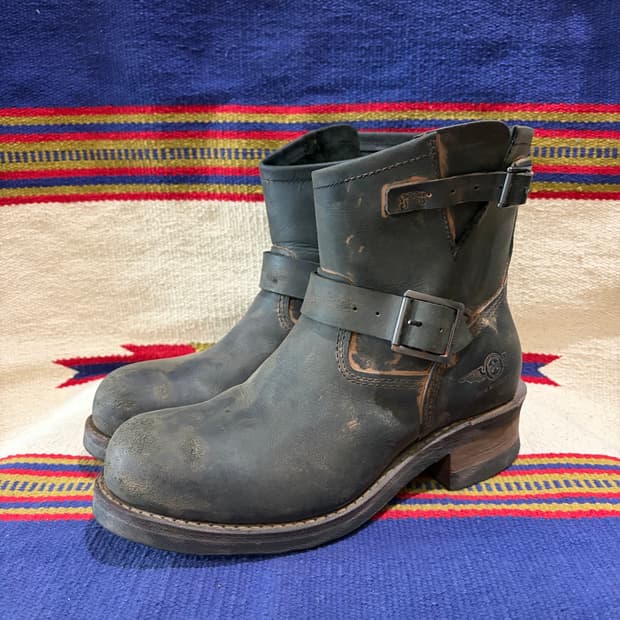 알파인더스트리 빈티지 가공 엔지니어부츠