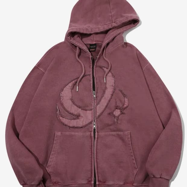 꼼파뇨 후드집업 더스티핑크