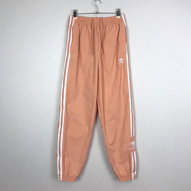 아디다스 ADIDAS 락업 트랙팬츠 바지 코랄 핑크 여성S