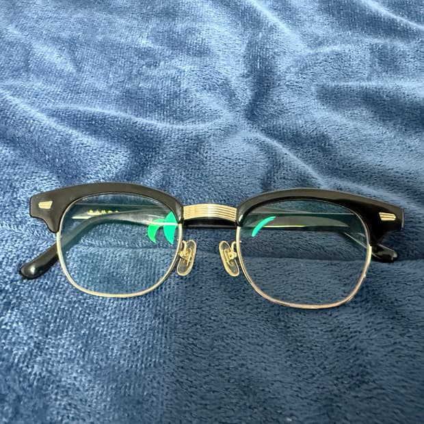 백산안경 린디브로우 블랙 골드 Hakusan