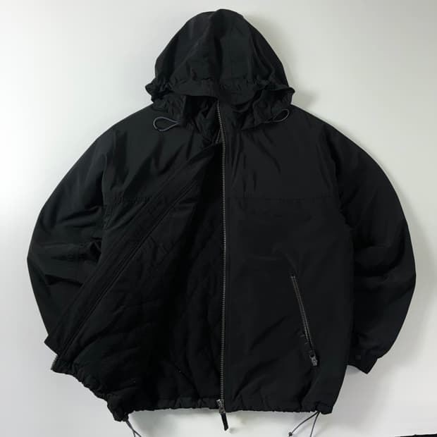 Khakis  카키스 윈드브레이크 블랙 패딩 자켓  