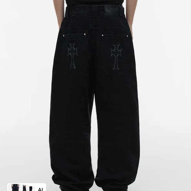 Op. 09 SIG LIQUID DENIM PANTS BLACK