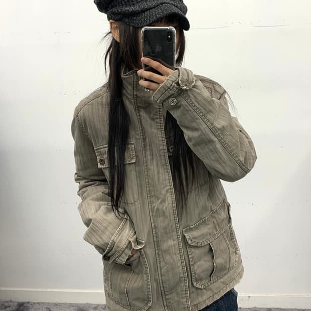 캘빈클라인 밀리터리 자켓(누빔안감👍) 