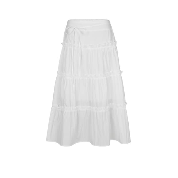 블랙업 시그니 플레어 롱스커트