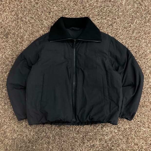 유니클로U 패디드 하이넥 블루종 자켓