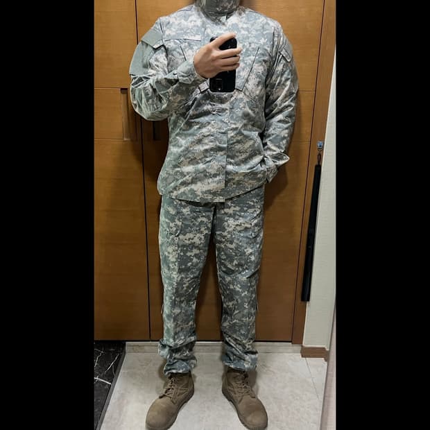 US Army 구형 ACU 전투복 상하의 세트 S-L 스몰롱