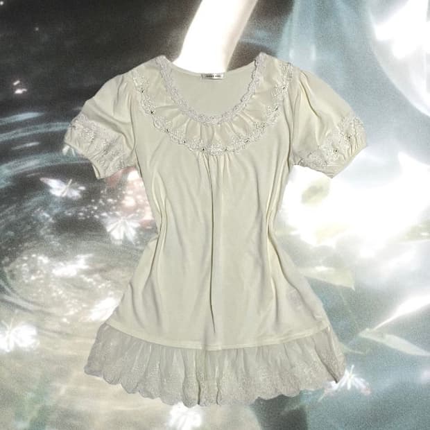 exes femme 엑시즈팜 레이스 티셔츠