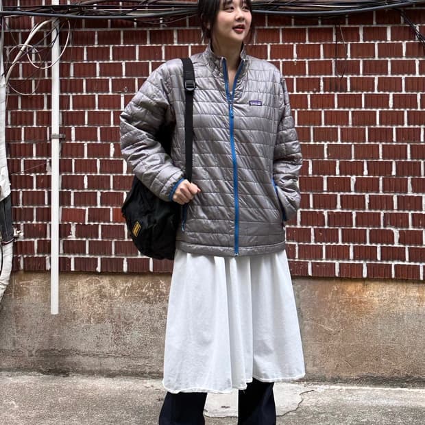 파타고니아 경량 패딩 코디세트