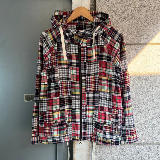 엑스걸 JPN 패치워크 로고 코튼 자켓