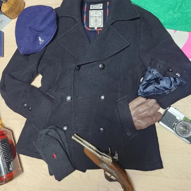 빈폴 클래식 블랙 피코트