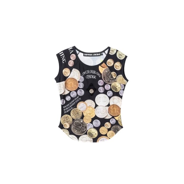 초포바로위나 안젤리카 코인 숏 슬리브 탑