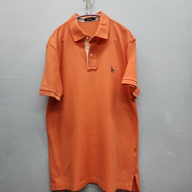 헤지스 로고자수 반팔카라 100(L)