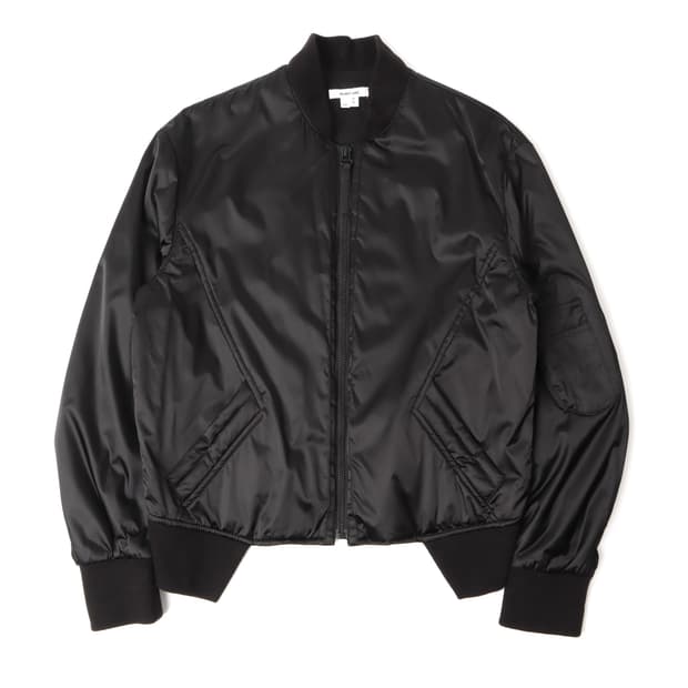 헬무트랭 15aw 언발란스 사틴 봄버 자켓