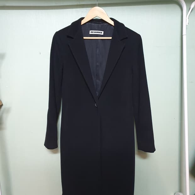 질샌더 캐시미어 롱 코트 55