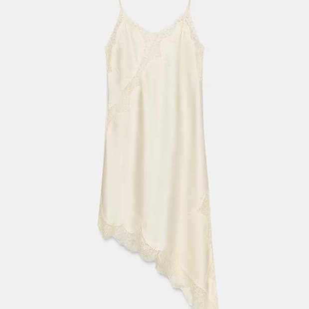 자라 언밸런스 레이스 원피스